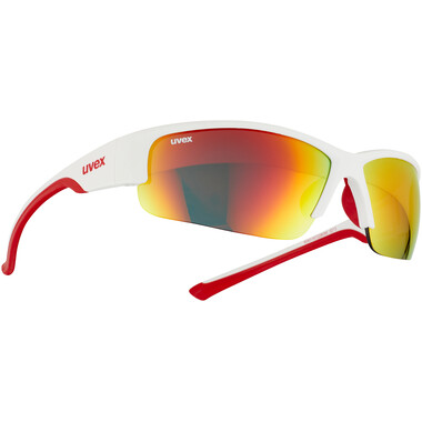 UVEX SPORTSTYLE 215 Sunglasses Mat White/Red Iridium 2023 0